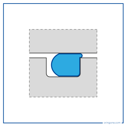 Sezione dell'Oring estruso o trafilato